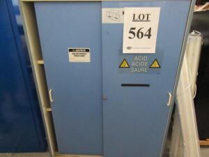 JUSTRITE ACIDS AND CORROSIVES STORAGE CABINET 122.5 LITTER CAPACITY (WAREHOUSE)