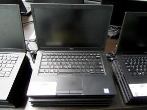 LOT (QTY.5) DELL LATITUDE 7480 LAPTOPS, CORE i7 7TH GEN, (NO AC ADAPTORS), (NO OPERATING SYSTEM)