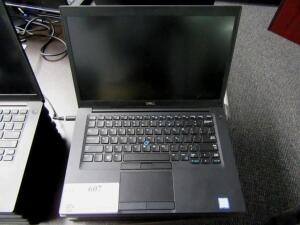 LOT (QTY.4) DELL LATITUDE 7490 LAPTOPS, CORE i7 8TH GEN, (NO AC ADAPTORS), (NO OPERATING SYSTEM)