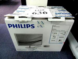 LOT (4) PHILIPS 24" LCD MONITOR MODEL: 247E6