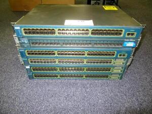 LOT OF (6) ASST'D CISCO SWITCHES