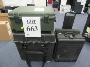 LOT OF (3) PELICAN STORM TRAVEL CASES