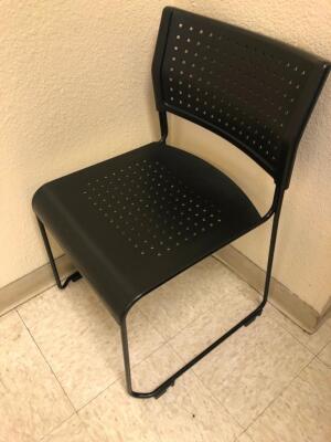 LOT OF 26, BLACK STACK CHAIRS