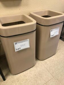 LOT OF 2, BREAKROOM TRASHCANS