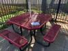 LOT, 5 OUTDOOR PICNIC TABLES, 2 OUTDOOR BENCHES