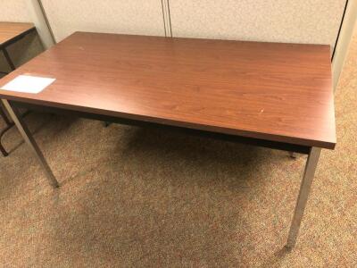 LOT OF 4, WORK TABLES, 30" W X 60" L