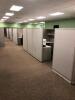 LOT OF 22, OFFICE CUBICLES, VARIOUS CONFIGURATIONS, INCLUDES APPROXIMATELY 24 OFFICE CHAIRS INSIDE CUBICLES, (LOT IS FURNITURE ONLY, LOT DOES NOT INCLUDE ANY IT EQUIPMENT OR ELECTRONICS) - 8