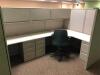 LOT OF 22, OFFICE CUBICLES, VARIOUS CONFIGURATIONS, INCLUDES APPROXIMATELY 24 OFFICE CHAIRS INSIDE CUBICLES, (LOT IS FURNITURE ONLY, LOT DOES NOT INCLUDE ANY IT EQUIPMENT OR ELECTRONICS) - 11