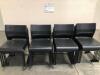 LOT OF 28, BLACK STACK CHAIRS