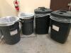 LOT OF 4 TRASH CANS