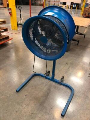 LOT OF 3, BLUE WAREHOUSE FAN