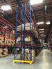 LOT, PALLET RACKING, 2 BACK TO BACK CONNECTED ROWS, CONSISTING OF 40 UPRIGHTS 34" WIDE X 25' TALL, 304 BEAMS 9' LONG. MAY NEED SPRINKLER AND OR ELECTRIC REMOVED. - 2
