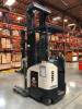 CROWN STAND UP REACH TRUCK, MODEL RR5225-45-300, SERIAL # 1A322483, WITH BATTERY, HOURS 4694, WITH MOTOROLA VC5090, WITH SYMBOL LS3578-ER20005WR (THIS LOT HAS A DELAYED PICK UP UNTIL 7-28-20) - 3