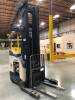 CROWN STAND UP REACH TRUCK, MODEL RR5225-45-300, SERIAL # 1A322482, WITH BATTERY, HOURS 5172, WITH MOTOROLA VC5090, WITH SYMBOL LS3578-ER20005WR (THIS LOT HAS A DELAYED PICK UP UNTIL 7-28-20)