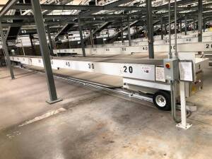 TRAILER LOADER, DEMATIC, 67', (57' BELT, 10' SKATE TAIL)