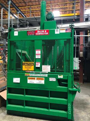 BALER, PTR MODEL 7200HD, SERIAL # 103577, 460vac, 3 PHASE