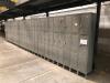 LOT, EMPLOYEE LOCKERS, 1/3 SIZE, 10 BANKS, 90 DOORS - 3