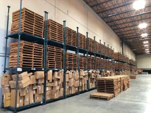 LOT, STACK RACK, EACH SECTION APPROXIMATELY 4' X 5' X 70", 87 SECTIONS