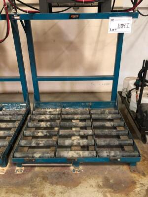 BHS BATTERY RACK, MODEL BS-15-3-SL, 3 ROLLER, (RACK ONLY, BATTERIES NOT INCLUDED)