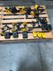 LOT, (1) DEWALT CORDLESS 18V DRILL, (1) DEWALT CORDLESS 18V IMPACT DRIVER, (1) DEWALT CORDLESS 18V GRINDER, MISC DEWALT CORDLESS PARTS, ALL AS SHOWN