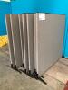 LOT OF 8, PORTABLE ROOM DIVIDERS, 64" H X 62" W