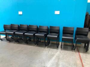 LOT OF 55, BLACK STACK CHAIRS