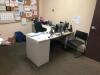 LOT, CONTENTS OF 4 OFFICES, INCLUDES DESKS, CHAIRS, FILE CABINETS, REFRIGERATOR, COOLER, SHELVES, (LOT IS FURNITURE ONLY, LOT DOES NOT INCLUDE ANY IT EQUIPMENT OR ELECTRONICS) - 6