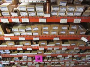 Assorted Copper Reducing Tees 1''x1''x3/4''- 2''x2''x3'' (8 shelves)