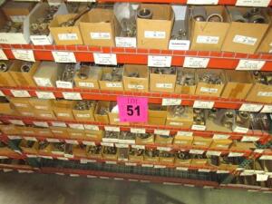 Assorted Brass Reducers, Reducer Couplings, Unions, Reducer Tees Sizes:1/2''-3 1/4'' (5 shelves)