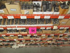 Assorted Black Metals Hex Bushing, Reducing Couplings, Reducers Sizes: 1/2''x3/8''- 4''x1'' (6 shelves)