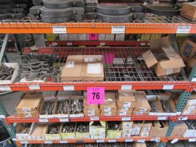 Assorted Clamps, Reversable Beam Clamps, Standard Beam Clamps, Riser Clamps Sizes: 1/2''-12''(5 shelves)