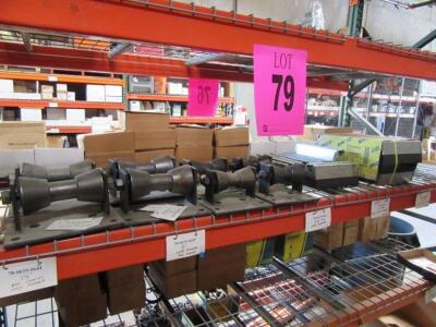 Assorted Pipe Rollers and Pyramid Pipe Support Block Sizes: 4''-12'' (1 shelve)
