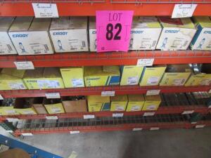 Assorted Clamps, Pipe Clamps, Beam Clamps 1/2''-12'' (3 shelves)