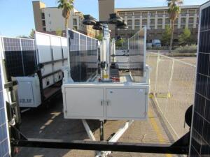 2015 SCT 20 Hybrid Light Tower - Mobile Solar Generator From DC Solar Consists of: Generator 2 SMA Converters Midnight Classic controller 2 x 48v Batteries and 2 LED Light Towers & Fuel Tank 10 Solar Panels VIN: 1U92E2229FW081419 Trailer Year: 2015 Locati