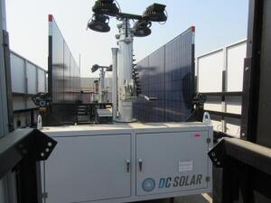 2014 SCT 20 Light Tower - Mobile Solar Generator From DC Solar Consists of: 2 SMA Converters Midnight Classic controller 2 x 48v Batteries and 2 LED L