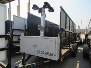 2014 SCT 20 Light Tower - Mobile Solar Generator From DC Solar Consists of: 2 SMA Converters Midnight Classic controller 2 x 48v Batteries and 2 LED L