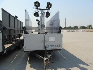 2014 SCT 20 Light Tower - Mobile Solar Generator From DC Solar Consists of: 2 SMA Converters Midnight Classic controller 2 x 48v Batteries and 2 LED L