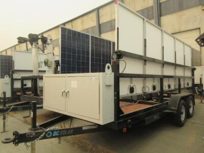 2014 SCT 20 Mobile Solar Generator - Mobile Solar Generator From DC Solar Consists of: 2 SMA Converters Midnight Classic controller 2 x 48v Batteries