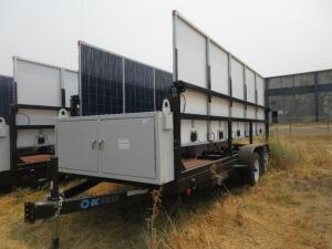 2014 SCT 20 Mobile Solar Generator - Mobile Solar Generator From DC Solar ( TRAILER MISSING HITCH) Consists of: 2 SMA Converters Midnight Classic cont