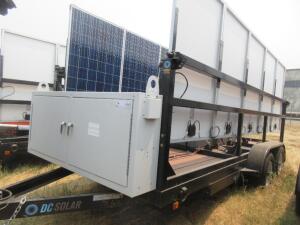 2014 SCT 20 Mobile Solar Generator - Mobile Solar Generator From DC Solar ( TRAILER MISSING HITCH) Consists of: 2 SMA Converters Midnight Classic cont