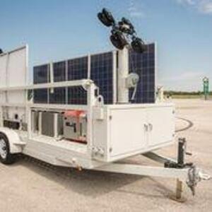 2015 SCT 20 Hybrid Light Tower - Mobile Solar Generator From DC Solar (2 MISSING PANELS) Consists of: Generator 2 SMA Converters Midnight Classic cont