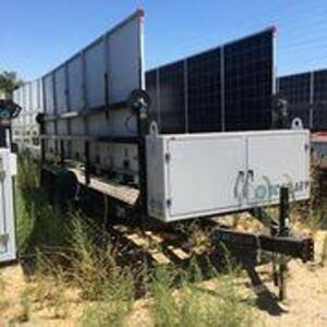 2015 SCT 20 Hybrid Mobile Solar Generator From DC Solar (NO Generator, NO FUEL TANK, MISSING TRAILER HITCH) Consists of: (NO Generator) 2 SMA Converte