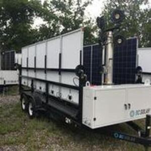 2017 SCT 20 Hybrid Light Tower - Mobile Solar Generator From DC Solar Consists of: Generator 2 SMA Converters Midnight Classic controller 2 x 48v Batt