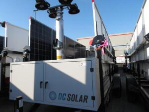 2014 SCT 20 Hybrid Light Tower Mobile Solar Generator - Mobile Solar Generator From DC Solar Consists of: Generator 2 SMA Converters Midnight Classic 