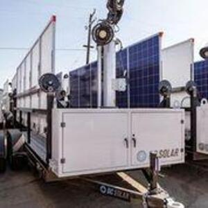 2017 SCT 20 Hybrid Light Tower - Mobile Solar Generator From DC Solar Consists of: Generator 2 SMA Converters Midnight Classic controller 2 x 48v Batt