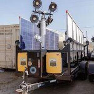 2012 SCT 20 Hybrid Light Tower - Mobile Solar Generator From DC Solar Consists of: Generator 2 SMA Converters Midnight Classic controller 2 x 48v Batt