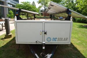 SCT 20 Hybrid Mobile Solar Generator - Mobile Solar Generator From DC Solar (LOCKED CABINET) Consists of: Generator 2 SMA Converters Midnight Classic controller 2 x 48v Batteries & Fuel Tank 10 Solar Panels VIN: 4HXSC1624EC168647 Trailer Year: Location: O