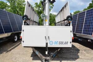 2014 SCT 20 Hybrid Light Tower Mobile Solar Generator - Mobile Solar Generator From DC Solar Consists of: Generator 2 SMA Converters Midnight Classic controller 2 x 48v Batteries & 2 LED Light Towers & Fuel Tank 10 Solar Panels VIN:4HXSC1727FC172286 Trail