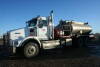 2012 KENWORTH T800 TANDEM PRESSURE TRUCK WITH CUMMINS ISX 11.9 ENGINE, 26,946 HOURS, 207,737 KILOMETERS, EATON 18 SPEED TRANSMISSION, DSP41P EATON TANDEM R/A 4.11 DIFFERENTIAL, WET KIT, ADVANCE TC 406 CRUDE 12M3 ALUMINUM TANK, GD 3X5 PUMP, CHAINCAS, N