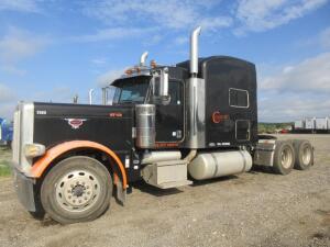 2009 Peterbilt Model 389 Tandem Axle Tractor ; VIN: 1XP-XD49X-6-9N782989; 177,047 miles indicated, with Eaton Fuller Transmission, 52,000 GVWR, 12k Fr